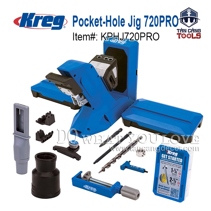Combo Khoan Chéo Kreg Pocket Hole Jig 720PRO