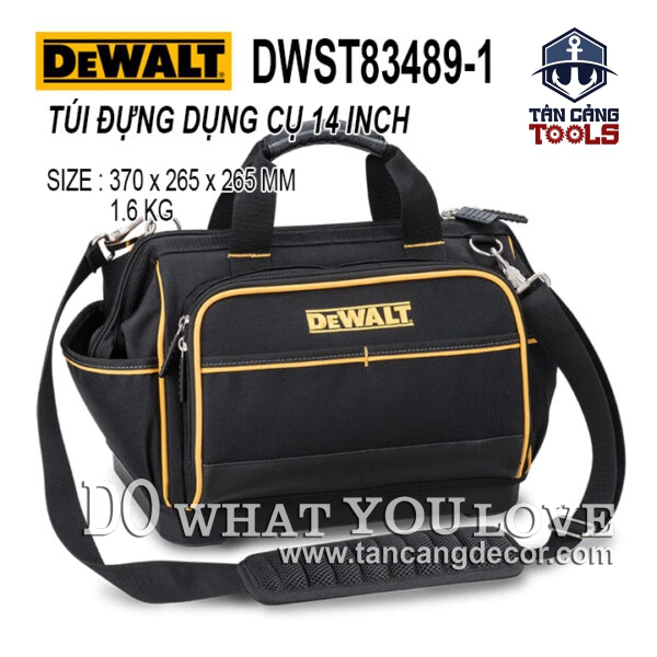 Túi Đựng Đồ Nghề Chống Thấm Nước 14 Inches Multitak Đế Chống Mòn Dewalt DWST83489-1