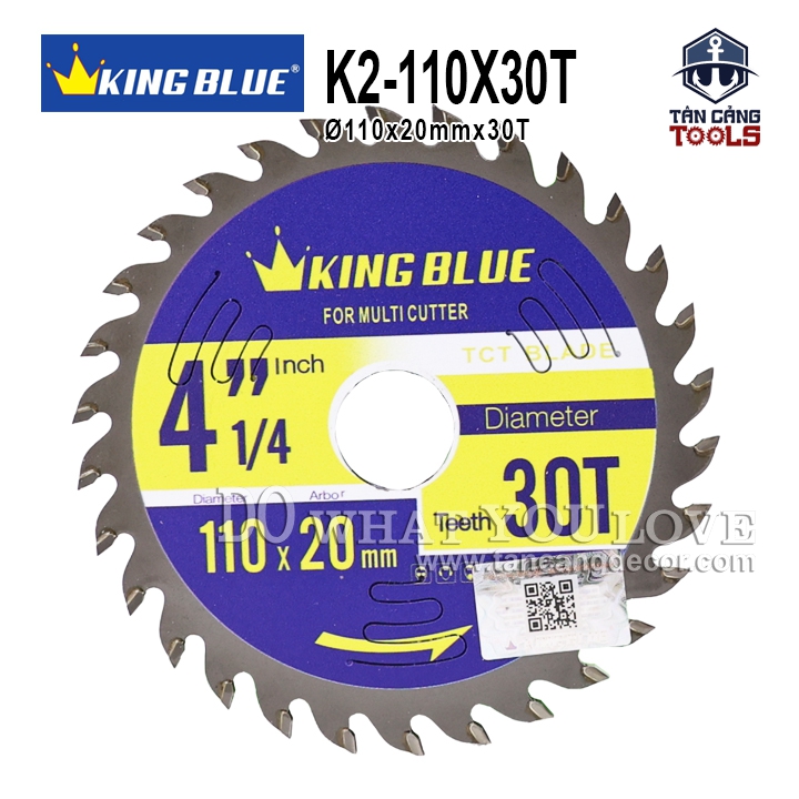 Lưỡi Cưa Đa Năng 110 x 20 mm x 30T Kingblue K2-110X30T