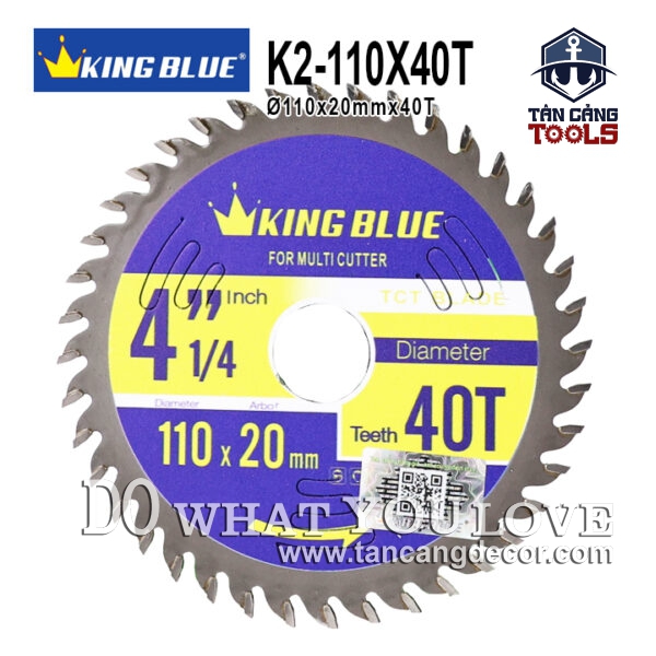 Lưỡi Cưa Đa Năng 110 x 20 mm x 40T Kingblue K2-110X40T