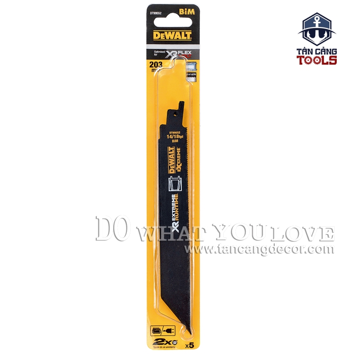Lưỡi Cưa Kiếm Kim Loại 20.3 cm x 18TPI Dewalt DT99552- 1 Lưỡi ( Tách Vĩ ) - Ảnh 3