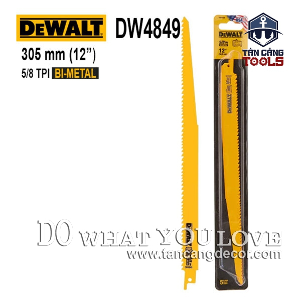 Lưỡi Cưa Kiếm Gỗ 305 cm x 5/8TPI Dewalt DW4849- 1 Lưỡi ( Tách Vĩ )