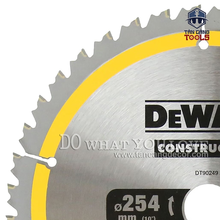 Lưỡi Cưa Gỗ Hợp Kim 254 x 30 mm x 40 T DeWalt DT90249 ( Kèm 3 Vòng Đệm ) - Ảnh 3