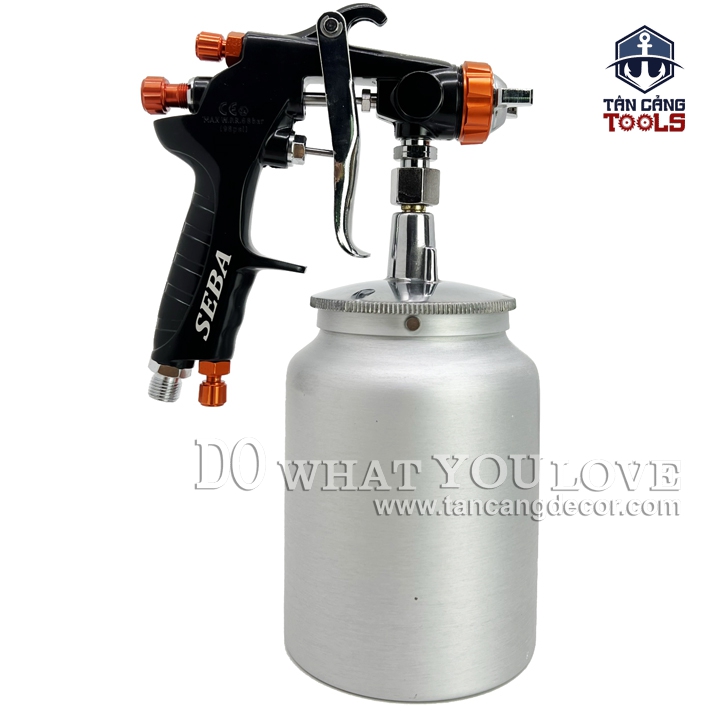 Súng Phun Sơn Seba AS - 77W 2.0 mm - 1000 cc ( Chuyên Phun Keo ) - Ảnh 4