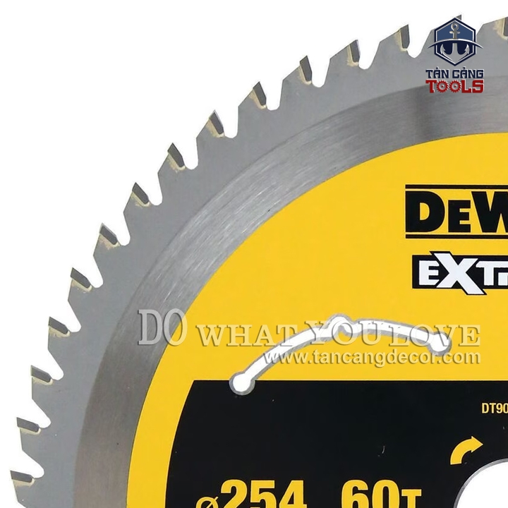 Lưỡi Cưa Gỗ Hợp Kim 254 x 30 mm x 60 T DeWalt DT90275 ( Kèm 3 Vòng Đệm ) - Ảnh 4