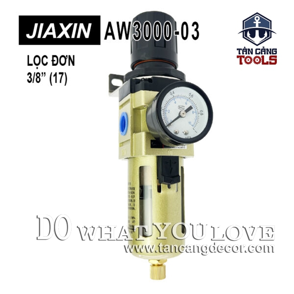 Bộ Lọc Nước Đơn Dành Cho Máy Nén Khí Jiaxin AW3000-03 ( Xả Nước Tự Động )