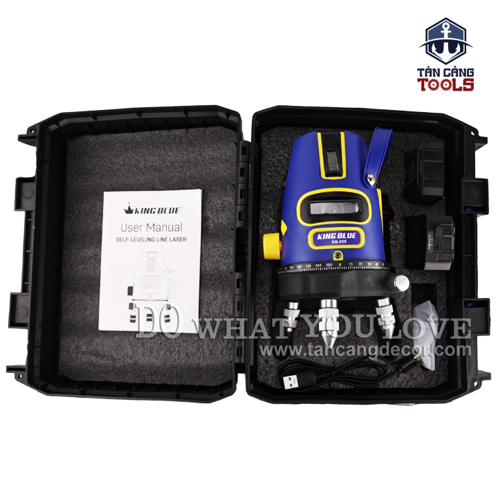 Máy Cân Bằng Lazer 5 Tia Xanh Kingblue KB-05X ( Có Chân Tripod, Dùng Ngoài Trời ) - Ảnh 3