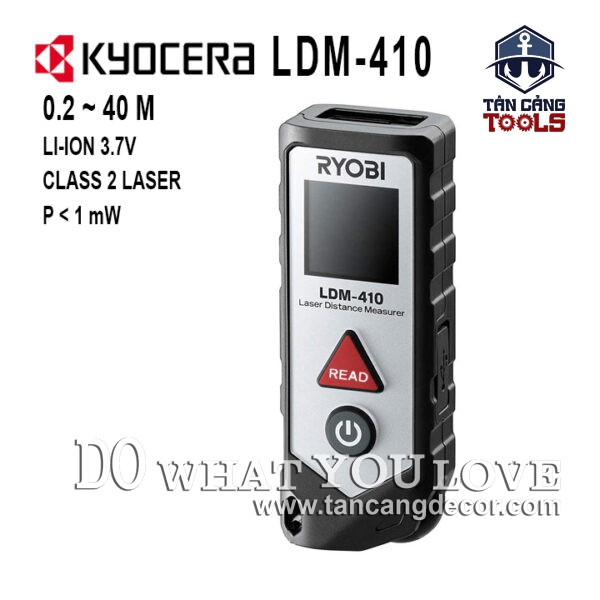 Thước Đo Khoảng Cách Điện Tử 40 Mét Kyocera LDM-410 ( Có Trang Bị Đo Bi Lăn )