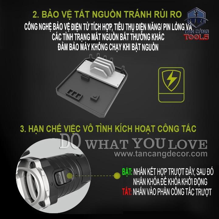 Combo Máy Mài Góc 100 mm Dùng Pin 20V Worx WU808.9 ( Thân Máy, Pin 4.0ah, Sạc Nhanh, Hộp Giấy ) - Ảnh 9