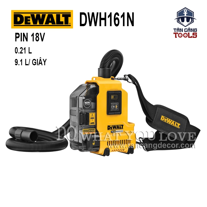 Phụ Kiện Hút Bụi Dùng Pin 18V Cho Máy Khoan Dewalt DWH161N-XJ ( Chưa Bao Gồm Pin, Sạc )