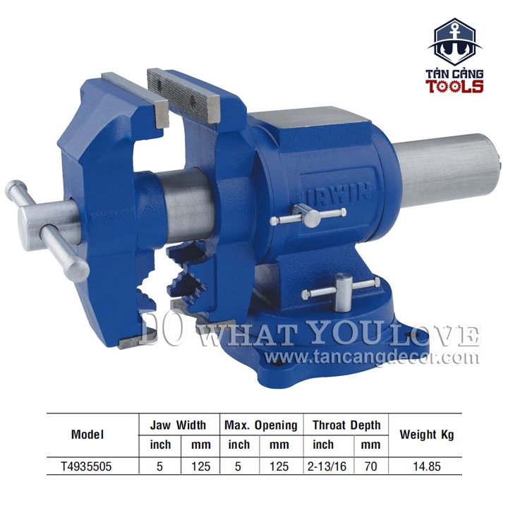 Ê Tô Mâm Xoay Đa Năng 5 Inches Irwin Record 4935505 - Ảnh 2