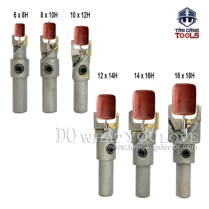 Mũi Tiện Hạt Trúc Phủ Cacbua Cho Dùng Gỗ Cứng (Nhiều kích thước) - Ảnh 2