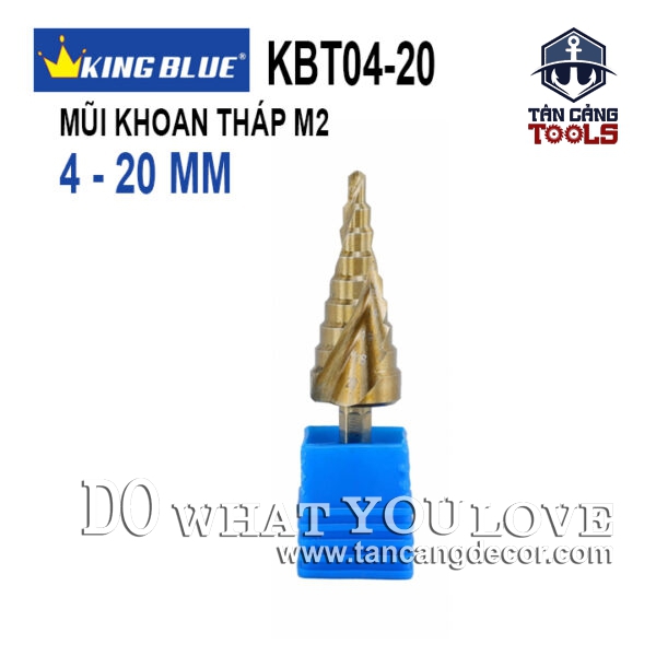 Mũi Khoan Tháp Cho Thép 4 - 20 mm Kingblue KBT04-20 ( 5 % Coban )