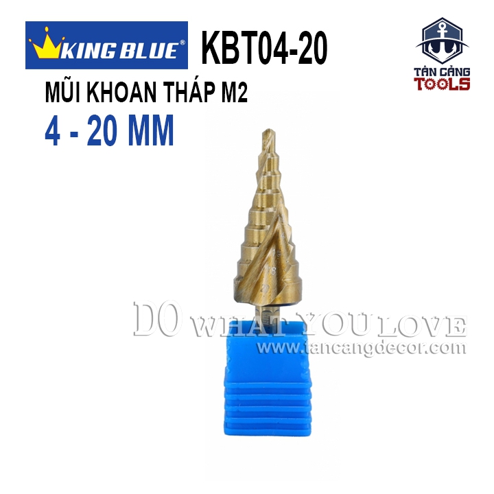 Mũi Khoan Tháp Cho Thép 4 - 20 mm Kingblue KBT04-20 ( 5 % Coban )