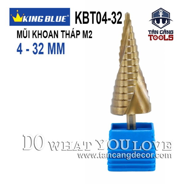Mũi Khoan Tháp Cho Thép 4 - 32 mm Kingblue KBT04-32 ( 5 % Coban )
