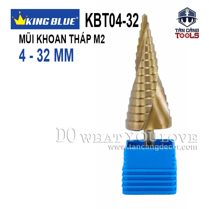 Mũi Khoan Tháp Cho Thép 4 - 32 mm Kingblue KBT04-32 ( 5 % Coban )