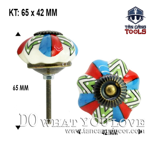 Tay Nắm Sứ Cổ Điển 16 - KT : 4.2cm