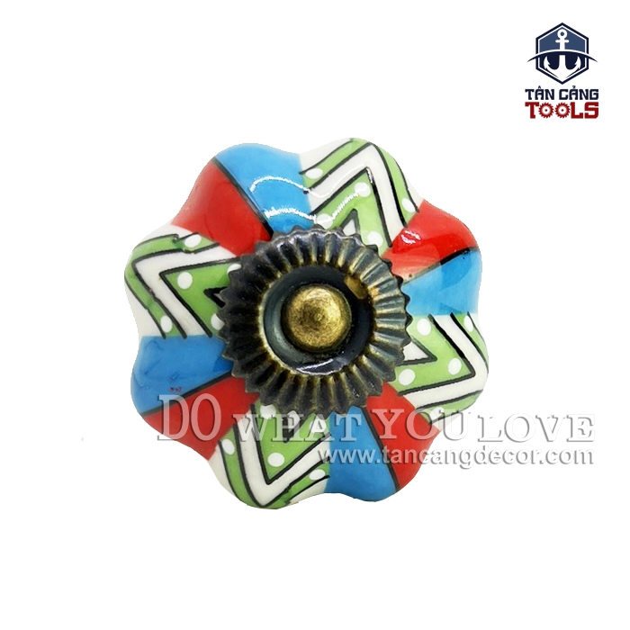 Tay Nắm Sứ Cổ Điển 16 - KT : 4.2cm - Ảnh 2