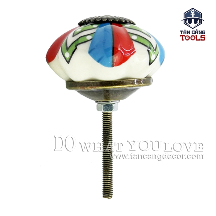 Tay Nắm Sứ Cổ Điển 16 - KT : 4.2cm - Ảnh 3