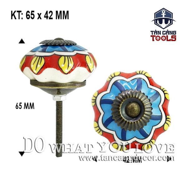 Tay Nắm Sứ Cổ Điển 17 - KT : 4.2cm