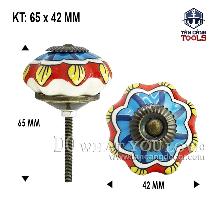 Tay Nắm Sứ Cổ Điển 17 - KT : 4.2cm