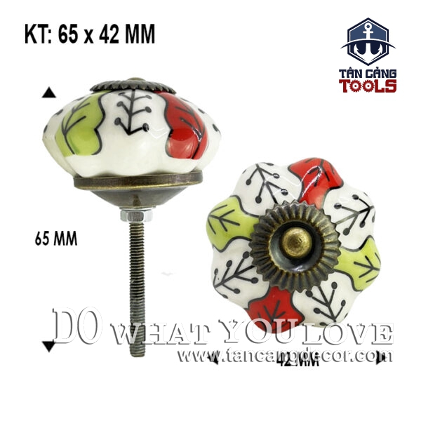 Tay Nắm Sứ Cổ Điển 18 - KT : 4.2cm