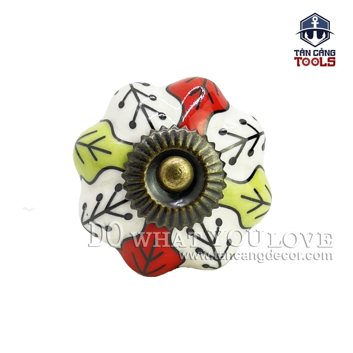 Tay Nắm Sứ Cổ Điển 18 - KT : 4.2cm - Ảnh 2