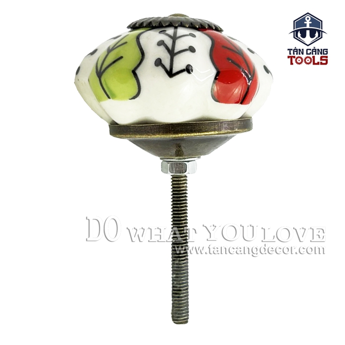 Tay Nắm Sứ Cổ Điển 18 - KT : 4.2cm - Ảnh 3