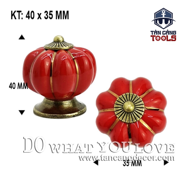 Tay Nắm Sứ Cổ Điển 21 - KT : 3.5cm