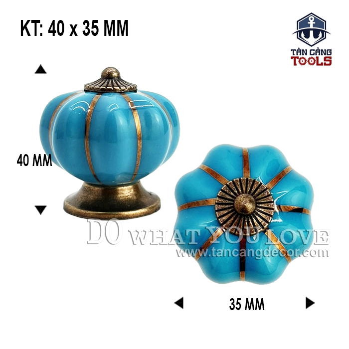 Tay Nắm Sứ Cổ Điển 22 - KT : 3.5cm