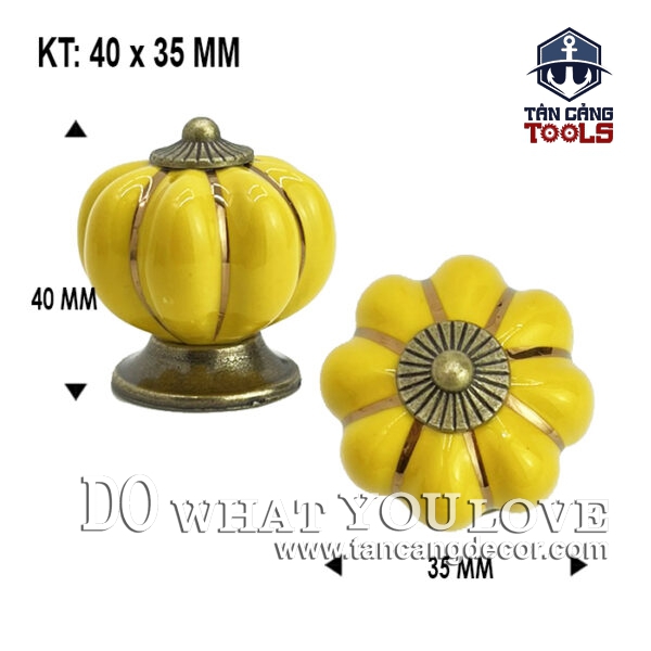 Tay Nắm Sứ Cổ Điển 23 - KT : 3.5cm