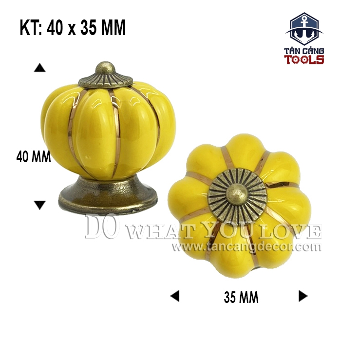Tay Nắm Sứ Cổ Điển 23 - KT : 3.5cm