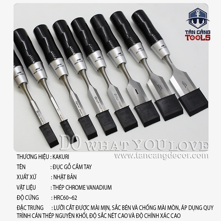 Bộ Đục Gỗ 6 Chi Tiết Kakuri SNP-6S - Ảnh 6