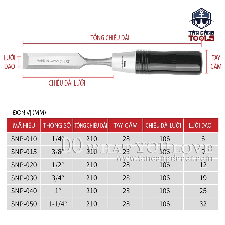 Bộ Đục Gỗ 6 Chi Tiết Kakuri SNP-6S - Ảnh 7