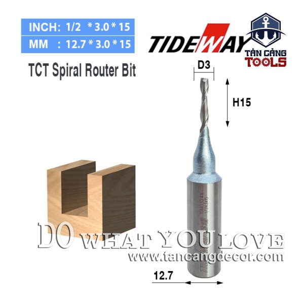 Mũi CNC TCT Xoắn Ốc Tideway - Ảnh 4
