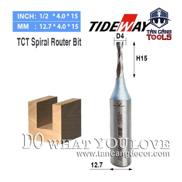 Mũi CNC TCT Xoắn Ốc Tideway - Ảnh 5