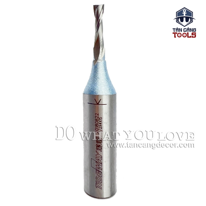 Mũi CNC TCT Xoắn Ốc Tideway 4 x 15 mm Cốt 12.7 mm - Ảnh 3