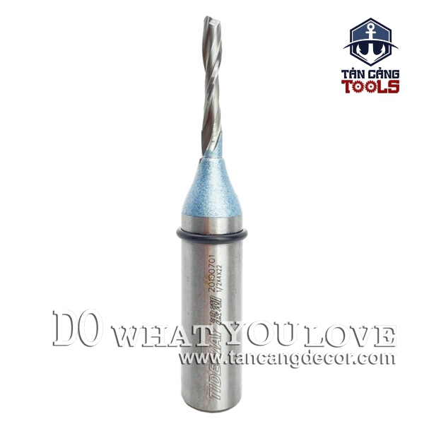 Mũi CNC TCT Xoắn Ốc Tideway 4 x 22 mm Cốt 12.7 mm - Ảnh 3