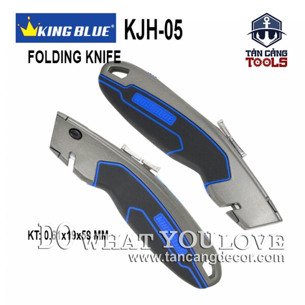 Dao Rọc Cáp Kingblue KJH-05 Kèm 4 Lưỡi Dao ( Tay Cầm Thép )
