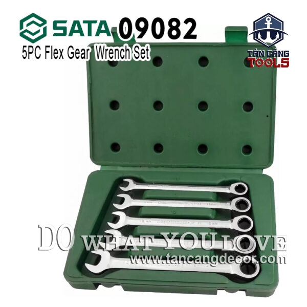 Bộ Cờ Lê Lắc Léo Tự Động 5 Chi Tiết Sata 09082