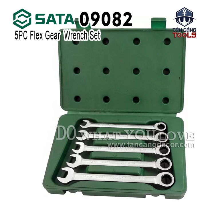 Bộ Cờ Lê Lắc Léo Tự Động 5 Chi Tiết Sata 09082