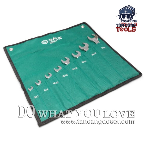 Alternative view of Bộ Cờ Lê 2 Đầu Miệng 8 Chi Tiết Sata 08013