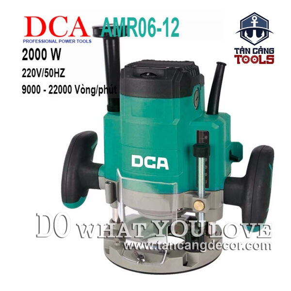 Máy Phay DCA AMR06-12 Cốt 12.7 mm 6 Cấp Điều Tốc 2000W