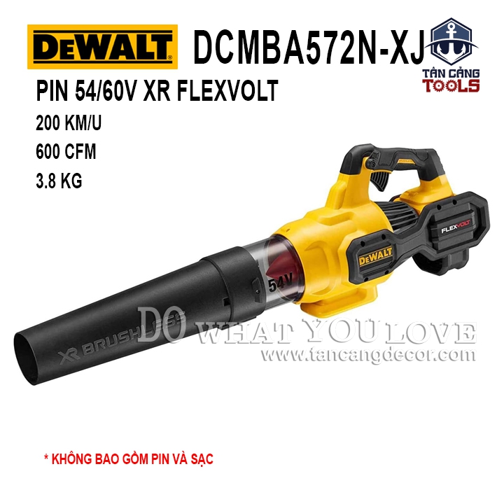 Máy Thổi Bụi Dùng Pin Flex Volt 54/60V DeWalt DCMBA572 - XJ ( Thân Máy )