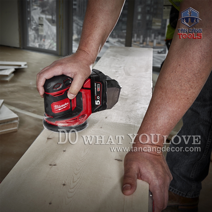 Máy Chà Nhám Tròn Dùng Pin Milwaukee M18 BOS125 - 0X0 ( Thân Máy ) - Ảnh 6