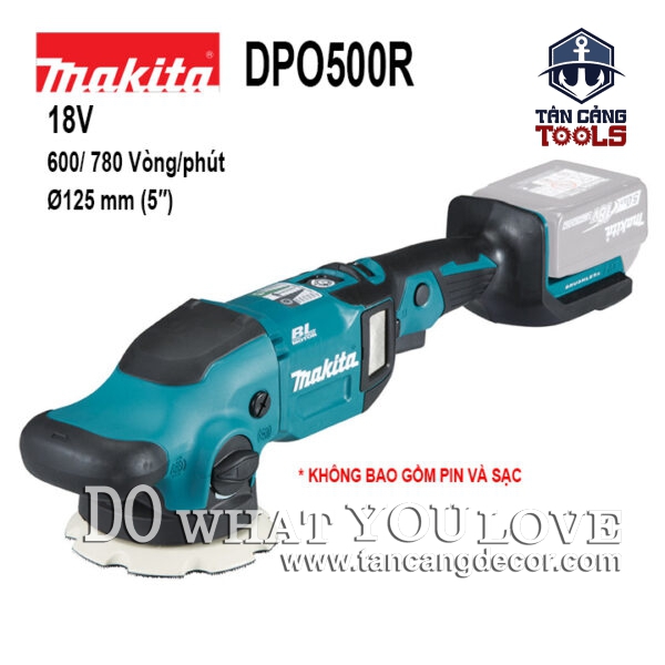 Máy Đánh Bóng Quỹ Đạo Tròn Dùng Pin Có 5 Cấp Điều Tốc Makita DPO500 ( Thân Máy )