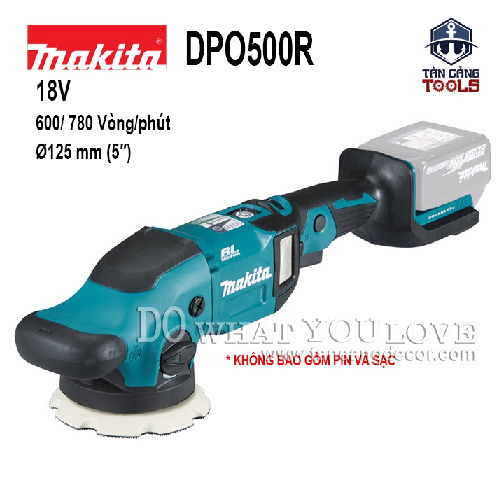Máy Đánh Bóng Quỹ Đạo Tròn Dùng Pin Có 5 Cấp Điều Tốc Makita DPO500 ( Thân Máy )