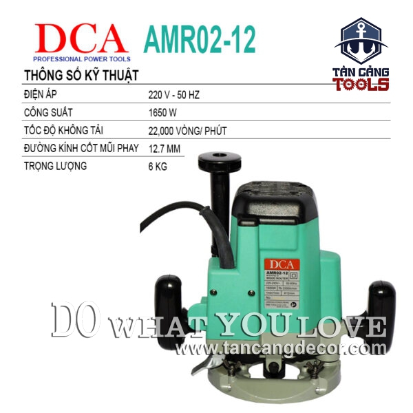 Alternative view of Máy Phay DCA AMR02-12 Cốt 12.7 mm 1850W