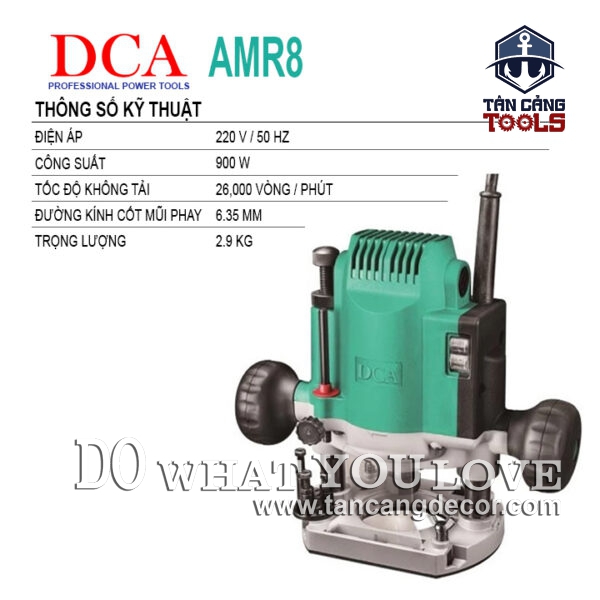 Alternative view of Máy Phay DCA AMR8 Cốt 6.35 mm 900W ( Dạng Máy Mini )