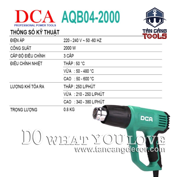 Alternative view of Máy Thổi Nhiệt 2 Cấp Độ DCA AQB04-2000 2000W